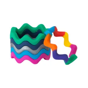 Flexible Chewigem Wave chew bracelet – wear multiple bracelets at once for style and sensory support