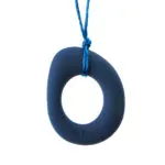 Chewigem Eternity chew necklace – oval silky pendant, ideal for chewing and fidgeting for people with ADHD or autism