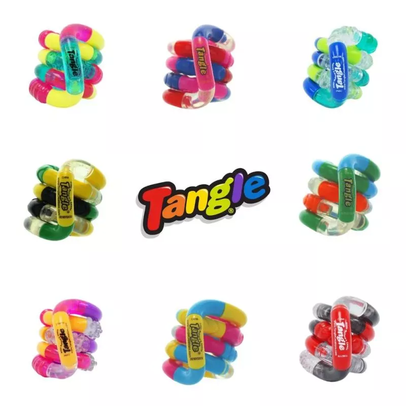 Tangle Crazy Textured fidget toy for children, featuring tactile texture for extra sensory stimulation, helps aimless fidgeting and increases focus during class