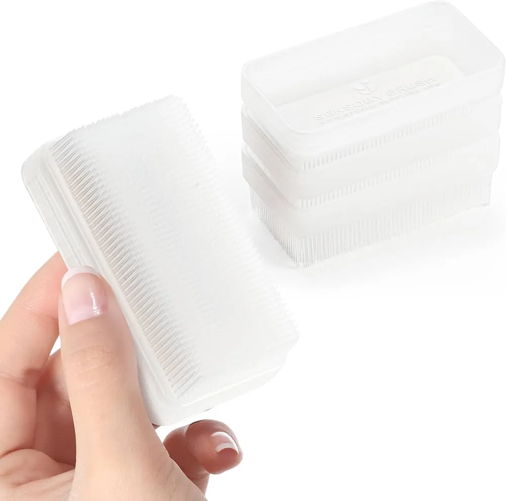This sensory brush is an essential tool for working with children or adults with a disorder in sensory information processing.