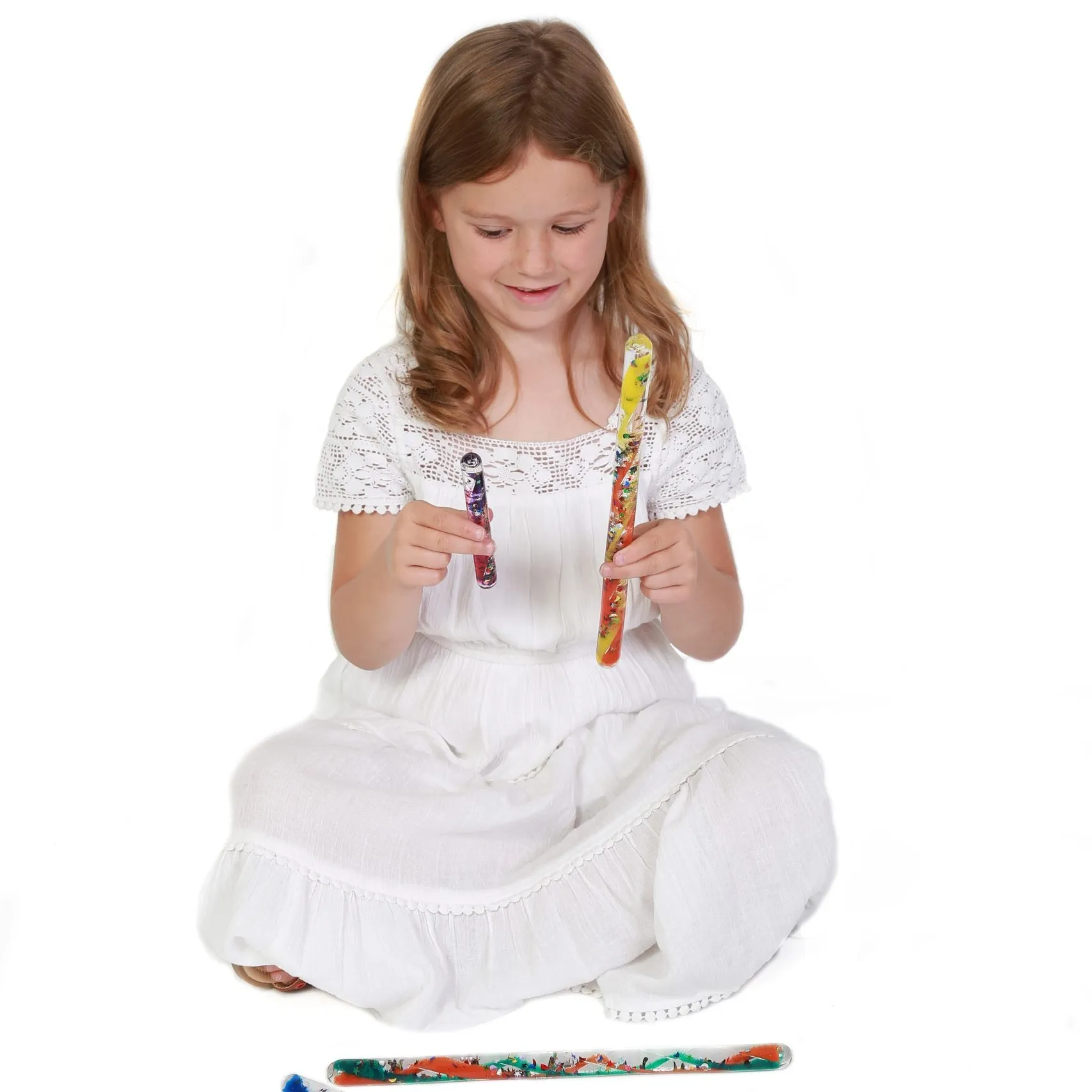 Magic wands with glitter, 4 pieces from PlayLearn
