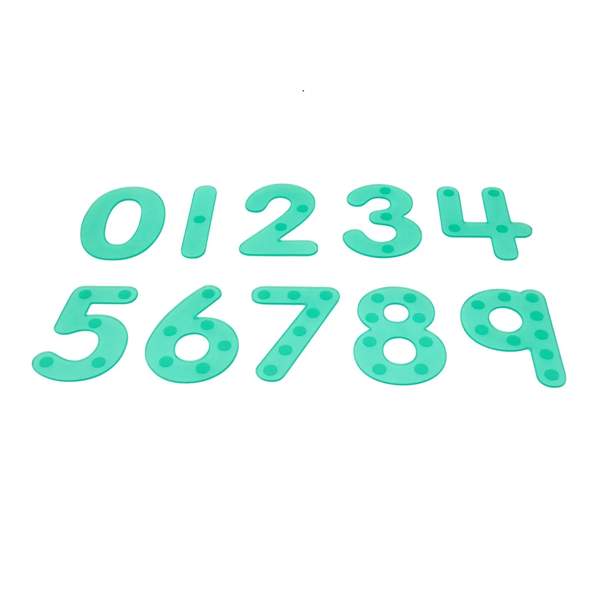This number set from Silishapes is educational school material for young children. With this set, children learn number recognition and number sense.