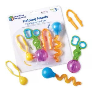 The fine motor skills set playfully stimulates the finger force, the coordination and the tweezer grip.