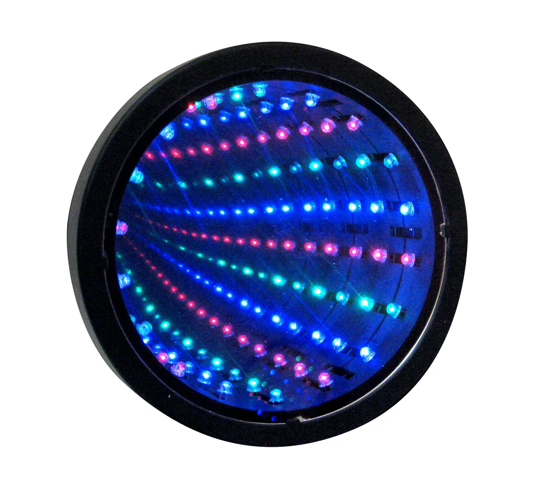 The infinity mirror tunnel lamp is fascinating for young and old with autism, adhd or (visual) impairment.