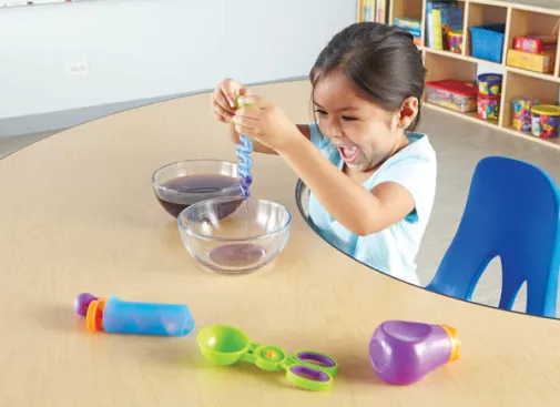 Encourage sensory play with sand and water with these fine attributes of learning resources