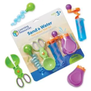 Encourage sensory play with sand and water with these fine attributes of learning resources