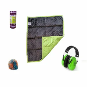 Calm Down Box, ideal for sensitive children to unwind in class or on the go.