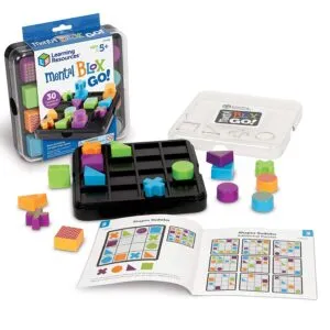 Mental blox go is a challenging travel game of learning resources. This brain game allows children to think critically and solve problems.