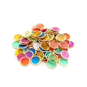 magnetic chips can be used as counting material or on the light plate