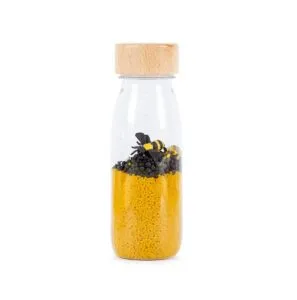 The Petit Boum Sensory Bottle of Bees appeals to children to discover