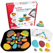 Fun Play rainbow stones is a beautiful set of educational toys from the brand Edx Education.