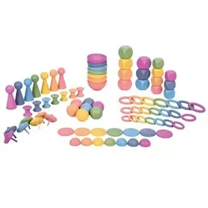 Wooden Rainbow Set for Loose Parts Play