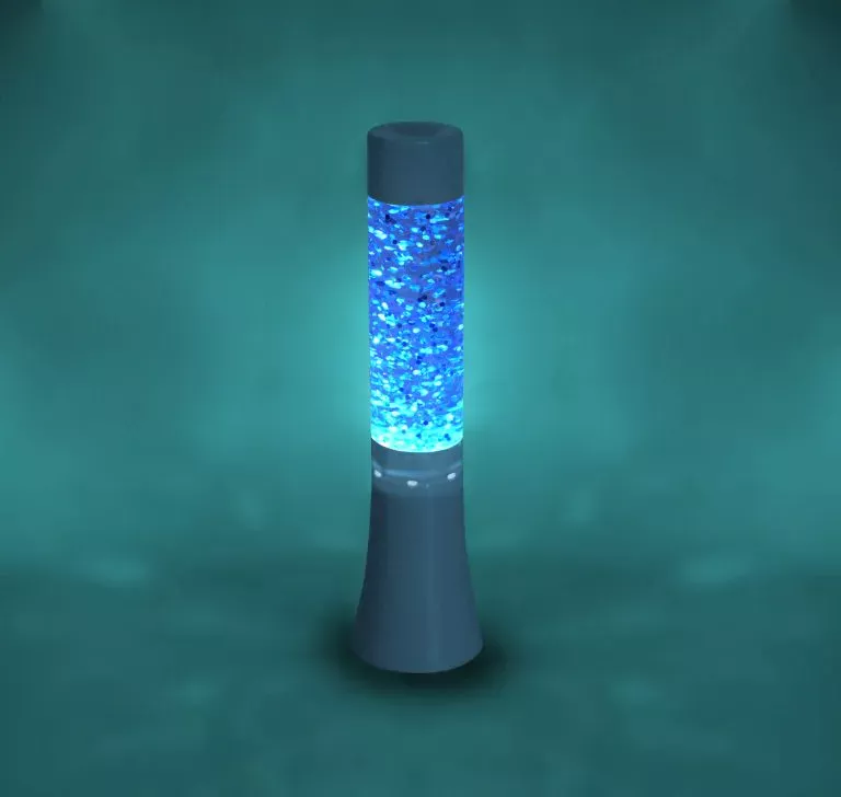 glitter lamp large