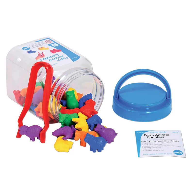 Farm animals Learn to Count set is ideal as a counting material in kindergarten. But also nice to use with loose parts play or farm theme.