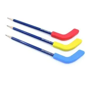 The 0 pencil topper hockey stick is really the nicest chewing cap for kids who are hockey fans and chew pencils