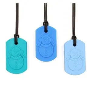 ark's frost bite is a snowman bite chain that will appeal to many a child, available in various strengths for children and adults with chewing needs