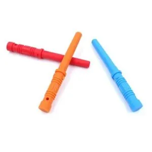 ark therapeutic sabre chewing toy, a large saber that your child can safely chew on. Chewing helps process stimuli.