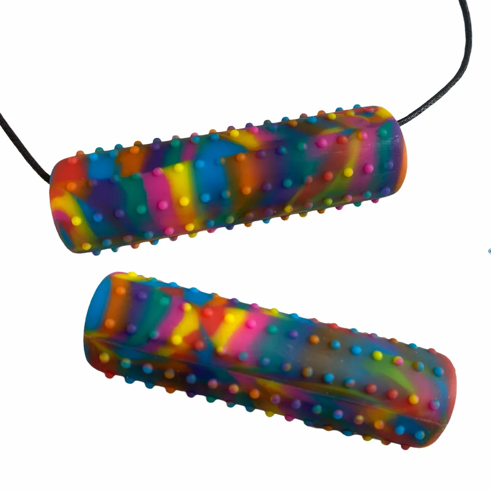 chewigem cactus chubes chewing chain is versatile. Use this chewing product as a bite chain, as a pencil topper, pencil grip or attach to your hoody