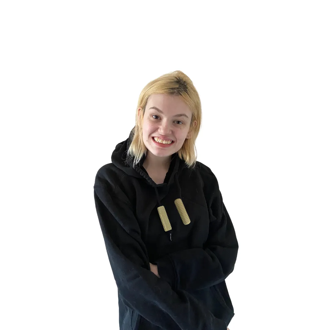 The Cactus Chubes chewing chain is inspired by our original Chubes. Can be used as a pencil topper, hoody chewing product, pencil grip and bite chain.