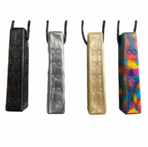 chewigem chewing chain infinity is a beautiful bite chain that reaches to the back of the mouth and meets the need to chew and process stimuli.