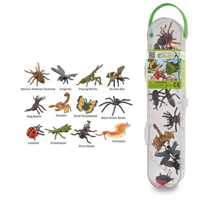insects and spiders of collecta is a set of 12 pieces. Ideal to use in theme games or in sensory bin or as loose parts game material