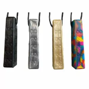 chewigem chewing chain infinity is a beautiful bite chain that reaches to the back of the mouth and meets the need to chew and process stimuli.