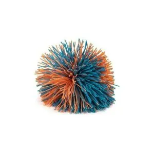 Koosh ball is an ideal stress ball but also suitable for practicing motor skills.