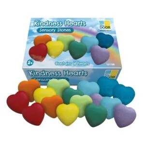 Yellow Door Hart stones (Kindness Hearts) are a beautiful way to discuss and share gratitude and kindness with children