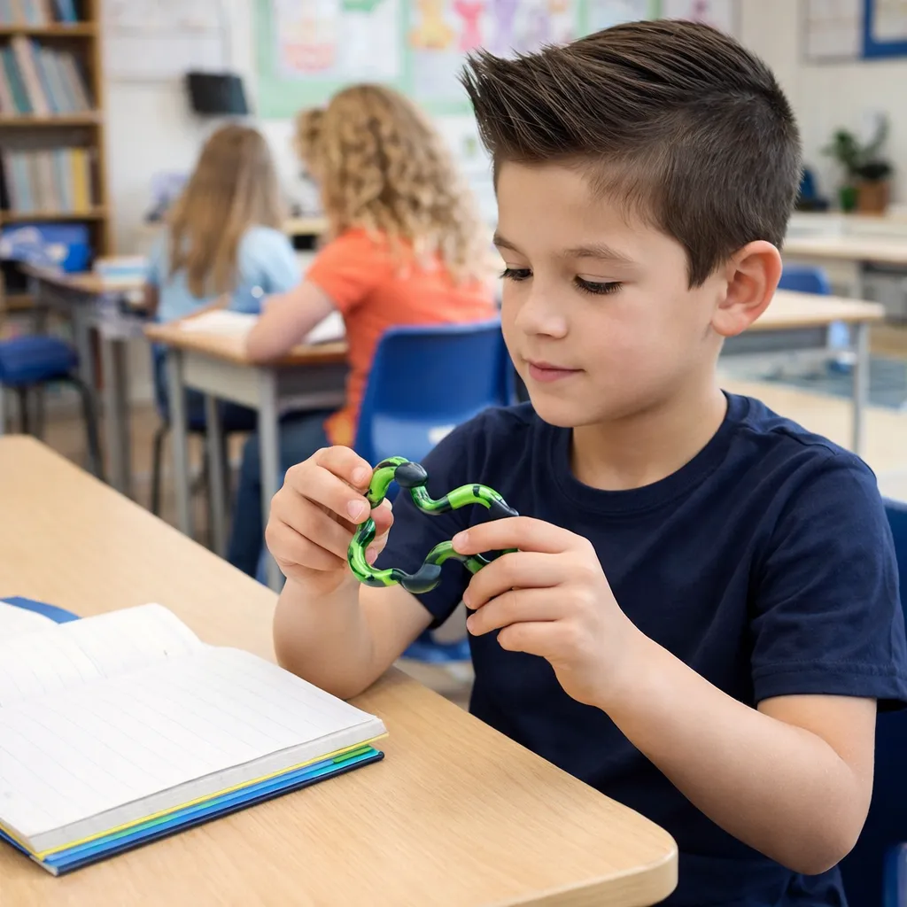The tangle marble from tangle toys is a great tool for the classroom