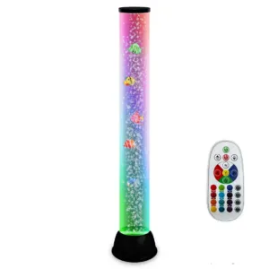 bubble lamp with fish, over 80 cm high, visual spectacle helps to relax and de-stimulate