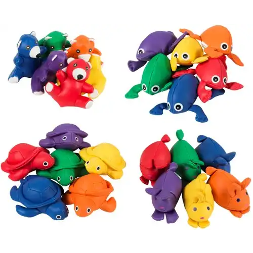 Bean Bags Frog or Turtle for children, to be used during therapy to promote motor skills and coordination, ideal for sensory play and movement.