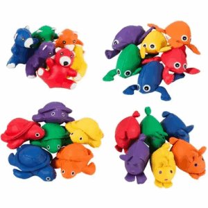 Bean Bags Kikker of Schildpad voor kinderen, te gebruiken tijdens therapie om motoriek en coördinatie te bevorderen, ideaal voor sensorisch spel en beweging.