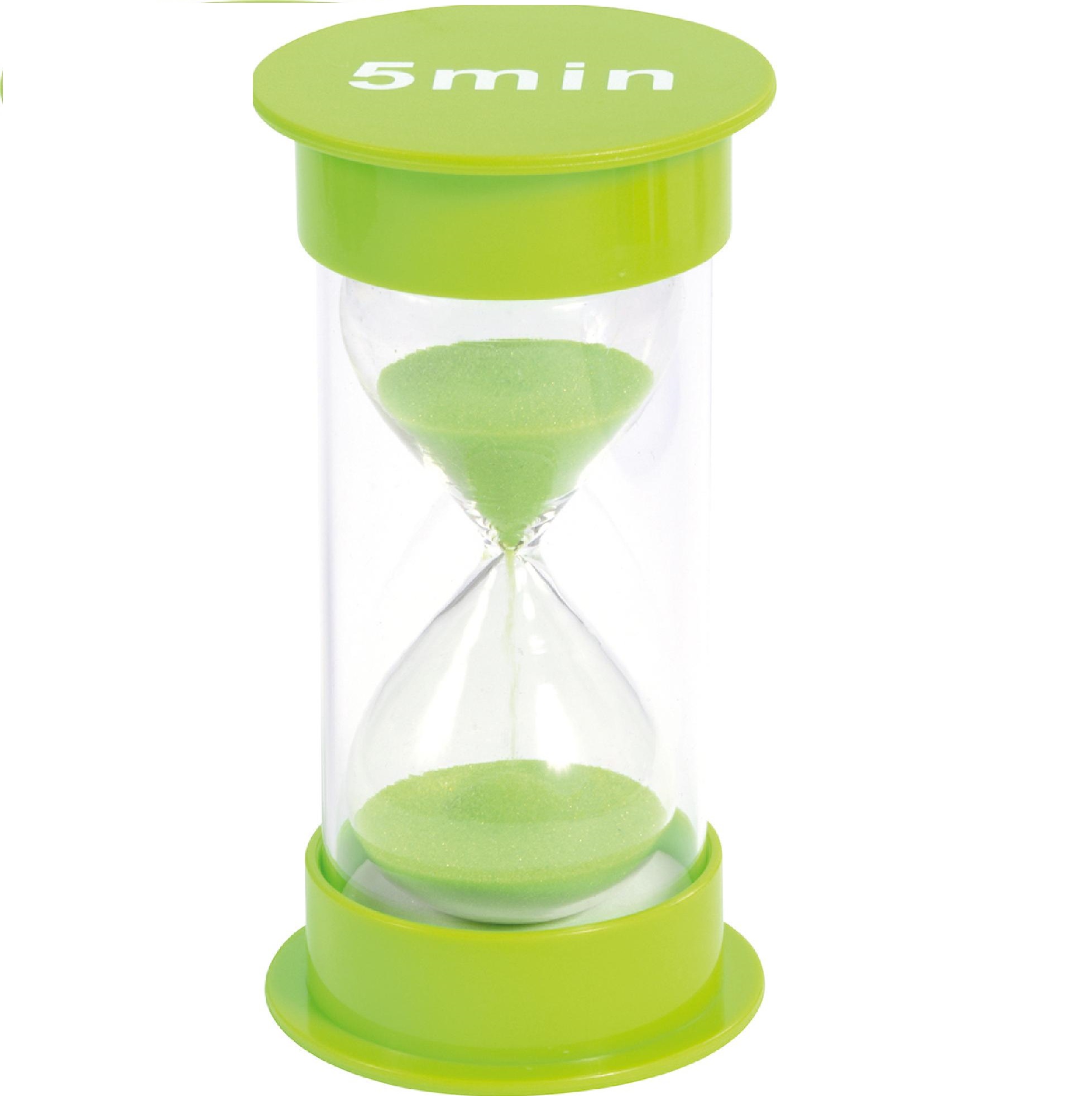 De zandloper wordt als timer ingezet om tijdsbesef bij te brengen en je kind te leren om binnen een gestelde tijd een taakje af te ronden.