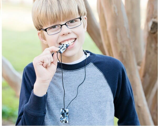 Buying a chew necklace for a boy? Check out our top 5 cool chew chains for boys from the brands chewigem and ark therapeutic here