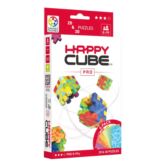 De Happy Cube pro is een uitdagende versie van de Happy cube original, laat je hersenen kraken met deze puzzel.