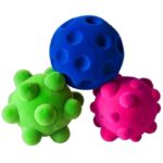 The velvety Rubbabu balls are suitable sensory balls to fidget with for young and old and also for people with a visual impairment.
