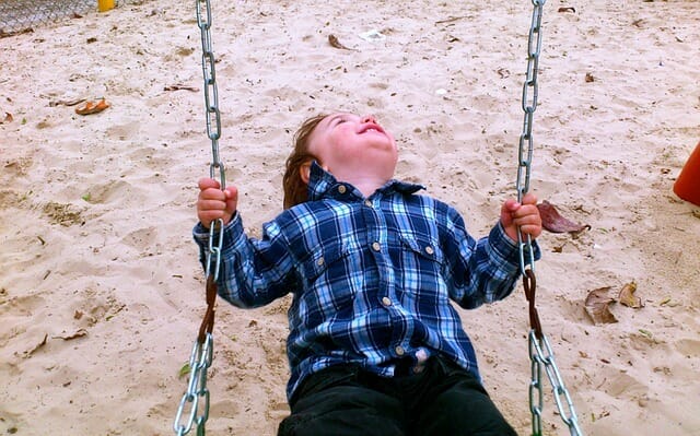Hanging upside down is one of the favorite vestibular activities that helps children process stimuli. Hanging upside down can help prevent overstimulation