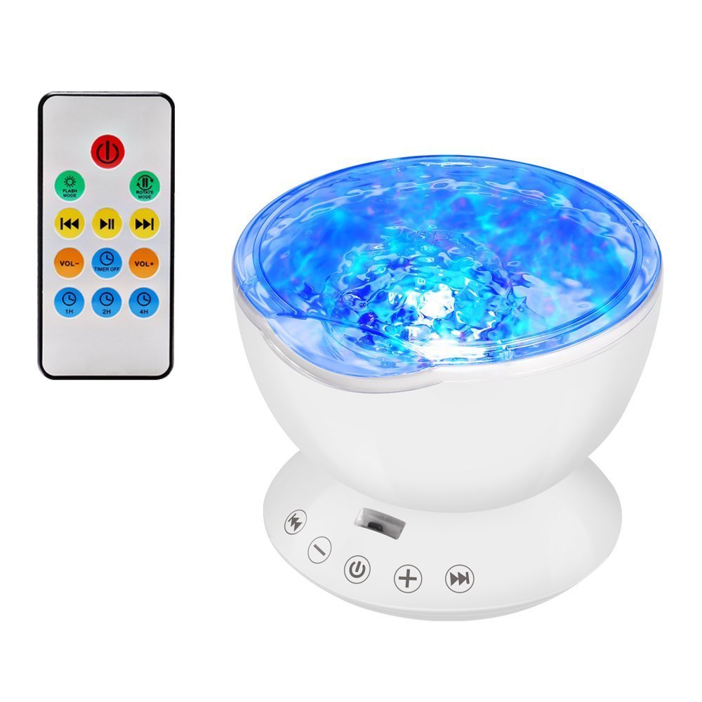 Ocean wave projector: A night light with 7 different visual effects, can be paired with your own audio. Suitable for sleeping and snoezelen.