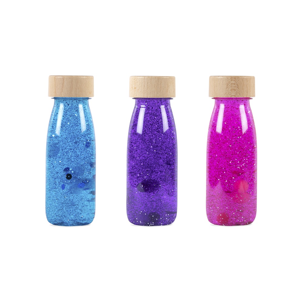 De set petit boum magic bestaat uit maar liefst 3 sensorische flessen die magisch zijn om naar te kijken en eveneens ontprikkelend