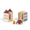 Lubulona stad mini is een prachtige houten speelgoed set die zich perfect leent voor open einde speelgoed. Leuk te combineren met de stapelbomen.