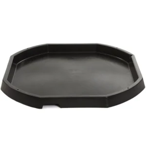 De Tuff Tray is een speeltafel, wordt ook wel activiteitentafel genoemd. Het is een ronde diepe schaal voor uitdagend en lerend spelen.