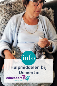 People with dementia benefit from aids. Sensory materials help people with dementia with poor sleep, irritability and restlessness of movement.
