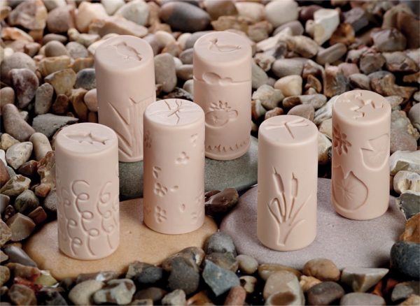 Yellow Door Vijverleven rolstempels – houten stempels met vijver- en diermotieven voor klei en zandspel