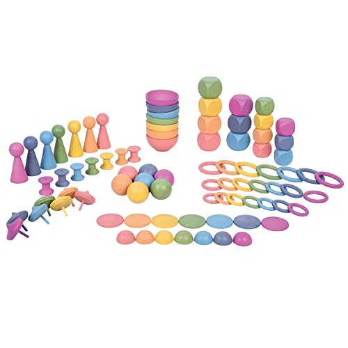 Wooden Rainbow Set for Loose Parts Play