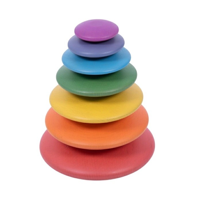 Houten Regenboogstenen – Educatief speelgoed voor balans en kleurherkenning
Stimuleer fijne motoriek, oog-handcoördinatie en creatief spel met deze kleurrijke houten stapelstenen. Ideaal voor jonge kinderen om te leren balanceren, sorteren en kleuren herkennen. Duurzaam en perfect voor open-ended spel.