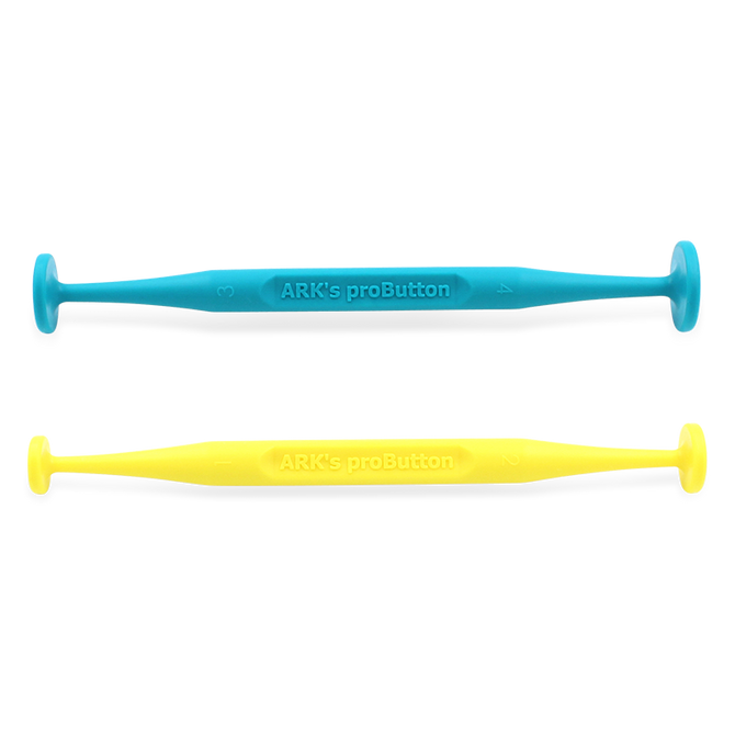 ark pro button zijn hulpmiddelen om het sluiten van de lippen, mondmotoriek te oefenen