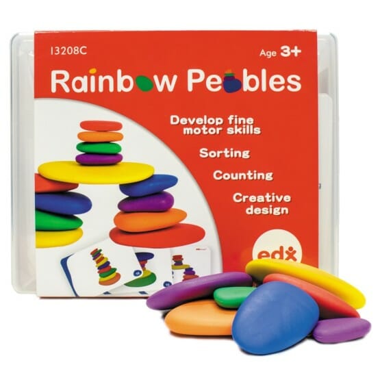 Rainbow pebbles