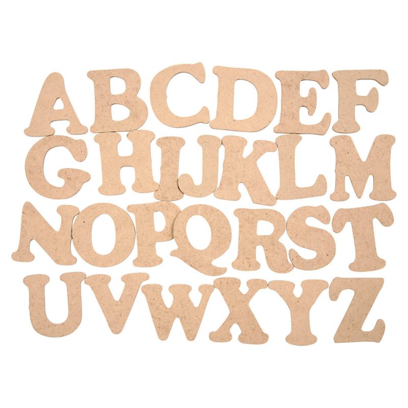wooden alphabet for crafting or use the wooden letters to search your child in a sensory bin's name