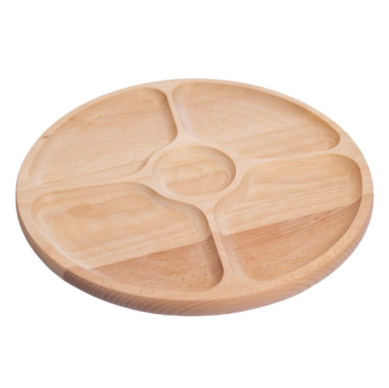 Wooden round sorting bowl from Pagalou offers a convenient way to offer play materials and loose parts to children. Fill the sorting bin with pompoms and wooden figures and let children sort by color or match by shape