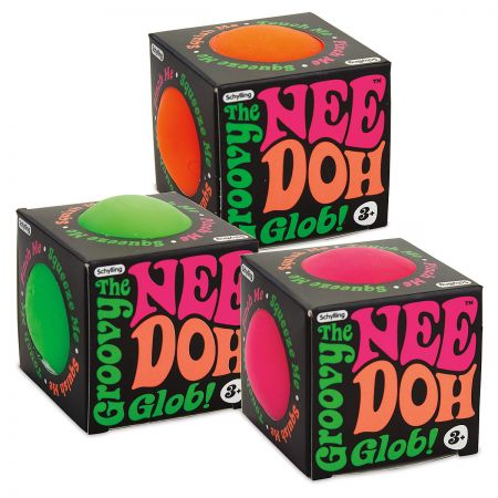 Nee Doh kneading ball is a super soft squishy stress ball. Pull, squeeze and push, this ball comes back to its original shape. The ideal fidget toy for children (and adults) with ADHD or autism to concentrate or relax better.